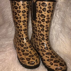 Kate Spade Leopard Rain Boots